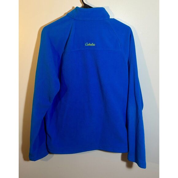 Cabela’s Men’s Fleece Jacket Full-Zip M Blue Hiking / Outdoor Coat - Picture 2 of 4